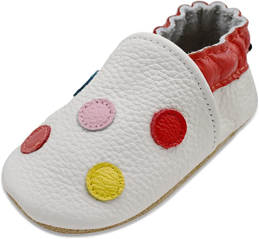 

Детские кожаные обувь iEvolve, мягкие ходунки, пинетки-мокасины для малышей, белый