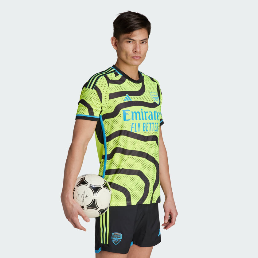 

Мужская футболка adidas Arsenal 23/24 Away Authentic, цвет Team Solar Yellow 2 / Black