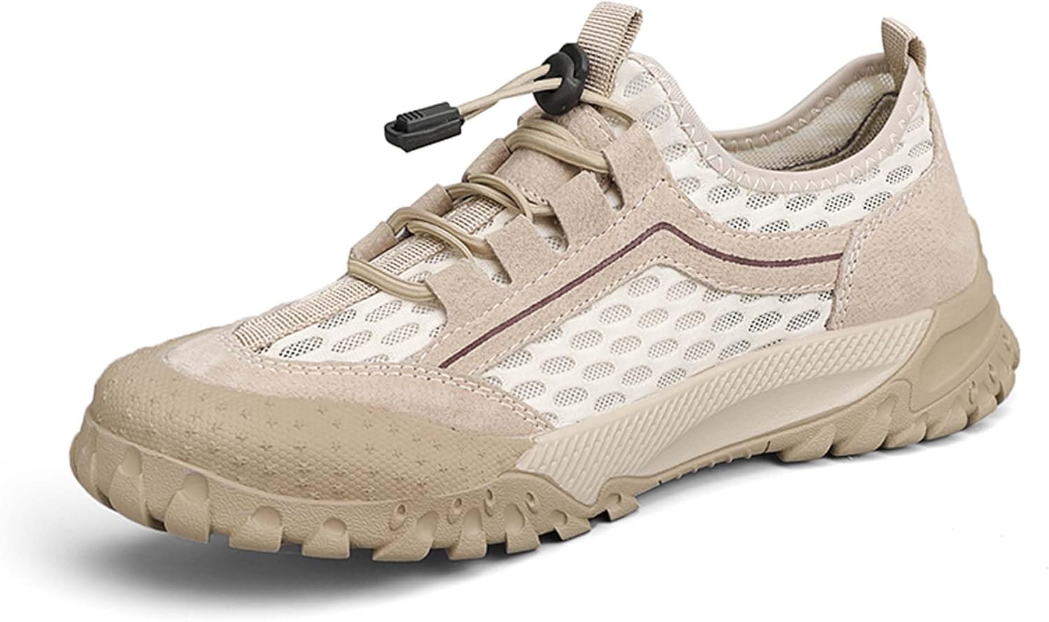 

Мужские походные кроссовки летние сетчатые дышащие повседневные спортивные кроссовки для улицы, противоскользящие, для кросс-кантри бега, рыбалки, приключений, кемпинга и альпинизма Generic, хаки