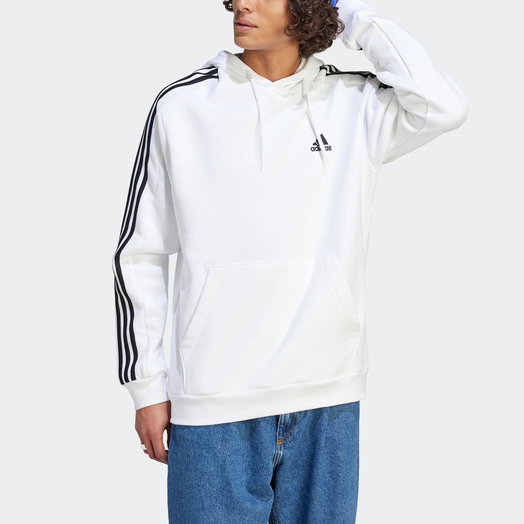 

Толстовка Adidas Sportswear с капюшоном "ESSENTIALS 3STRIPES HOODIE", белый