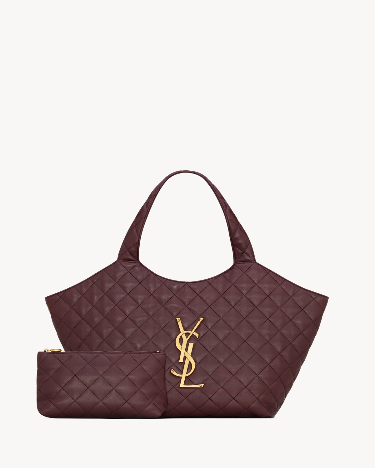 Средняя версия культовой сумки ICARE Saint Laurent, бордо — фото 3