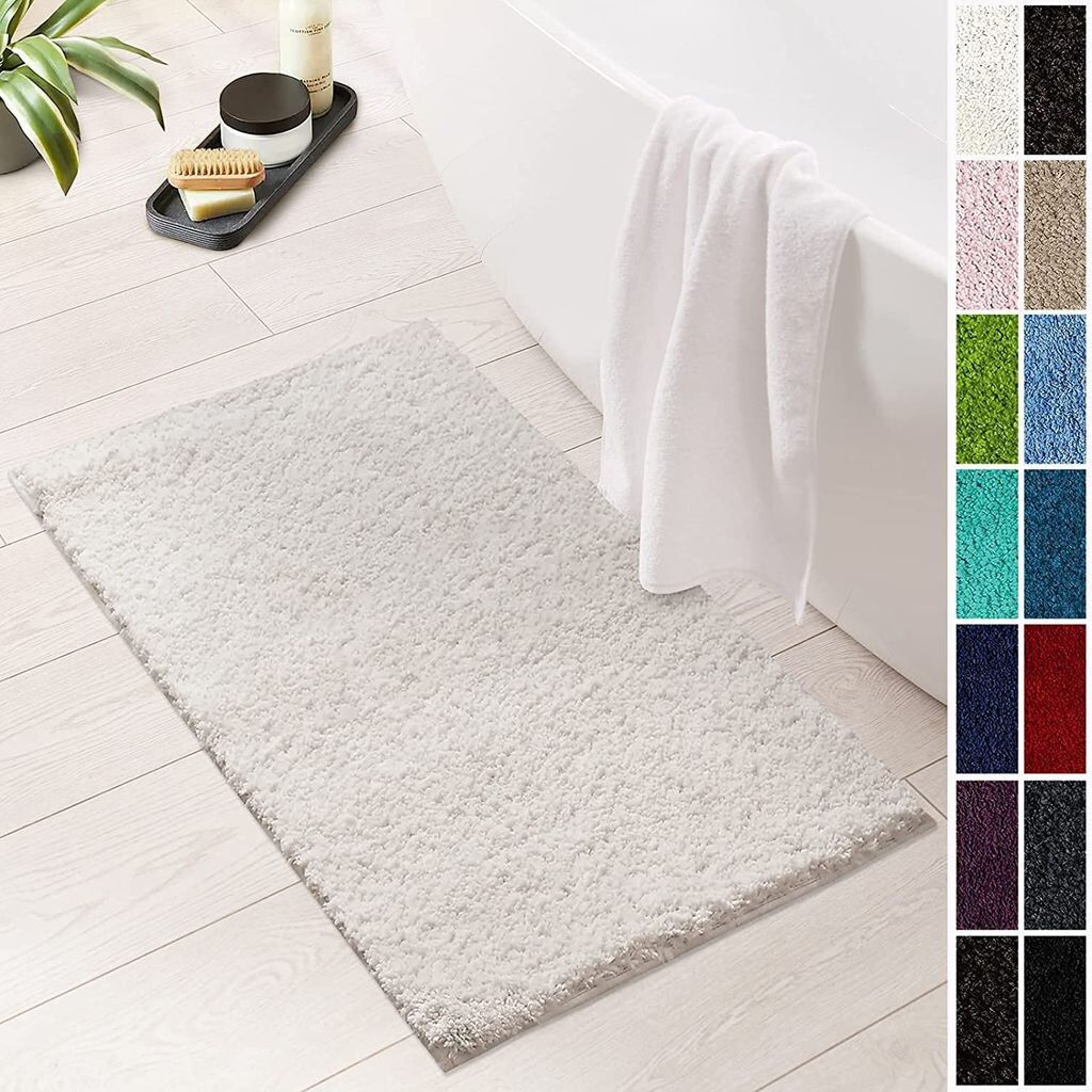 

Коврик для ванной Sky Soft Ivory Cream 70 x 120 см Floordirekt, белый