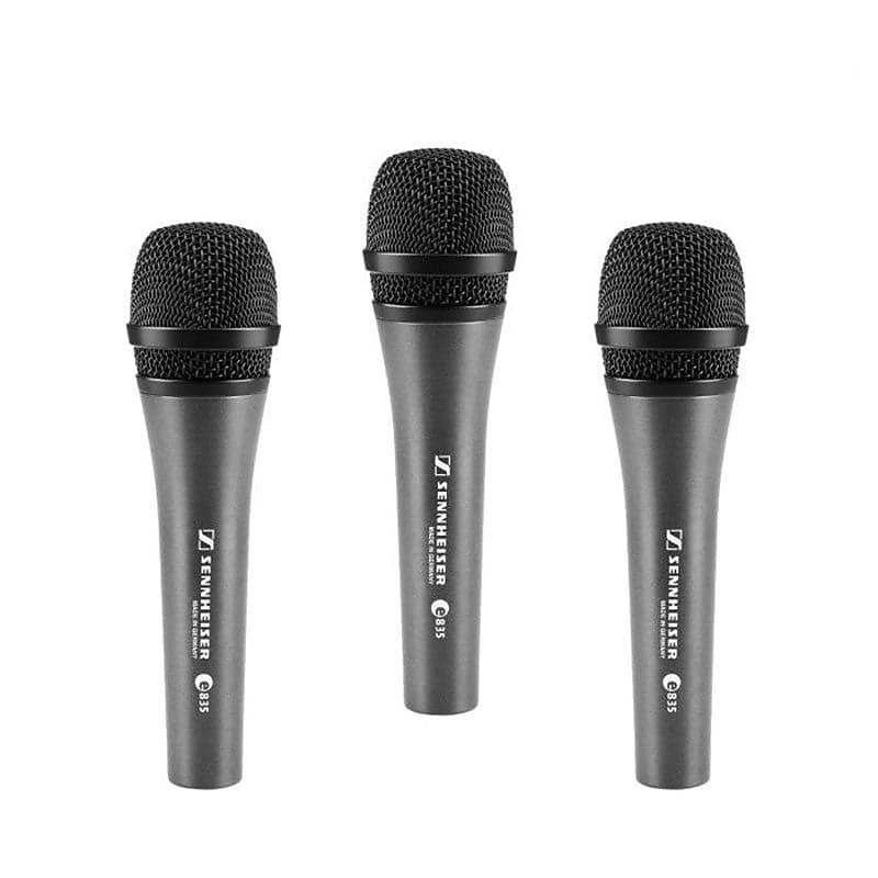 

Кардиоидный динамический вокальный микрофон Sennheiser e835 Dynamic Mic (3-pack)