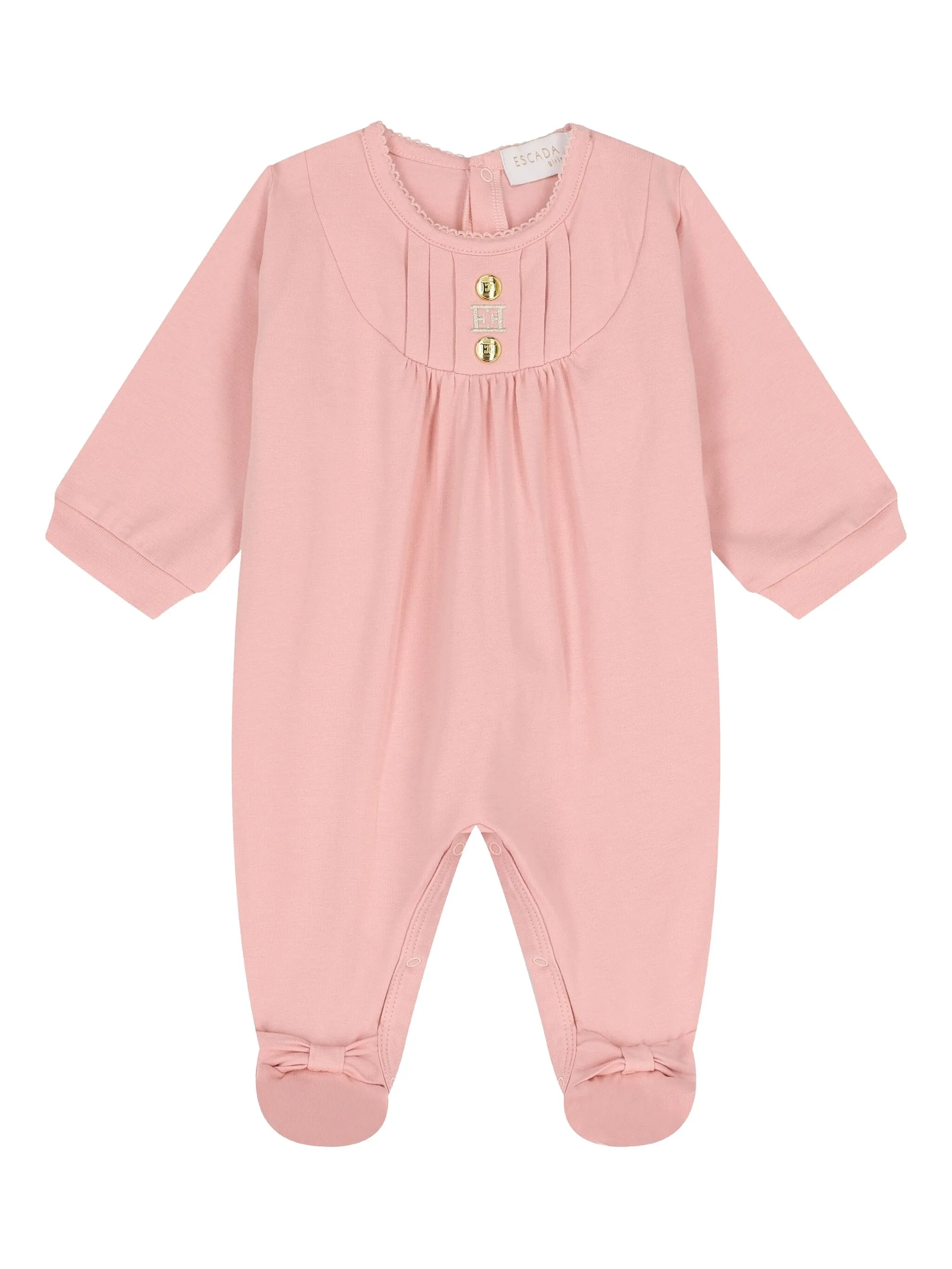 

Плиссированная пижама на пуговицах Escada Kids, розовый