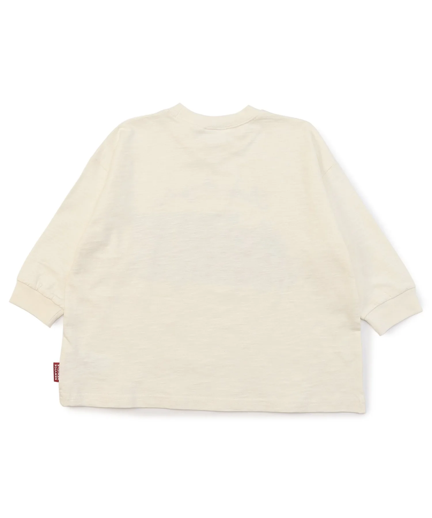 Детская футболка с принтом работающих машин BREEZE Hataraku Kuruma 3-gara T-shirt бежевая — фото 3