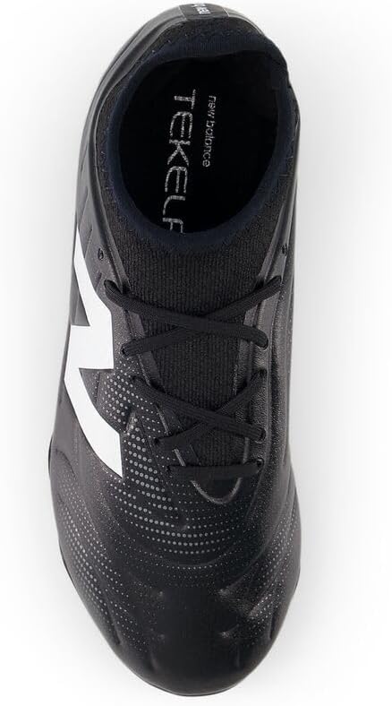 Детские кроссовки New Balance Tekela Team Low Laced Fg V5 (унисекс), белый/черный — фото 4