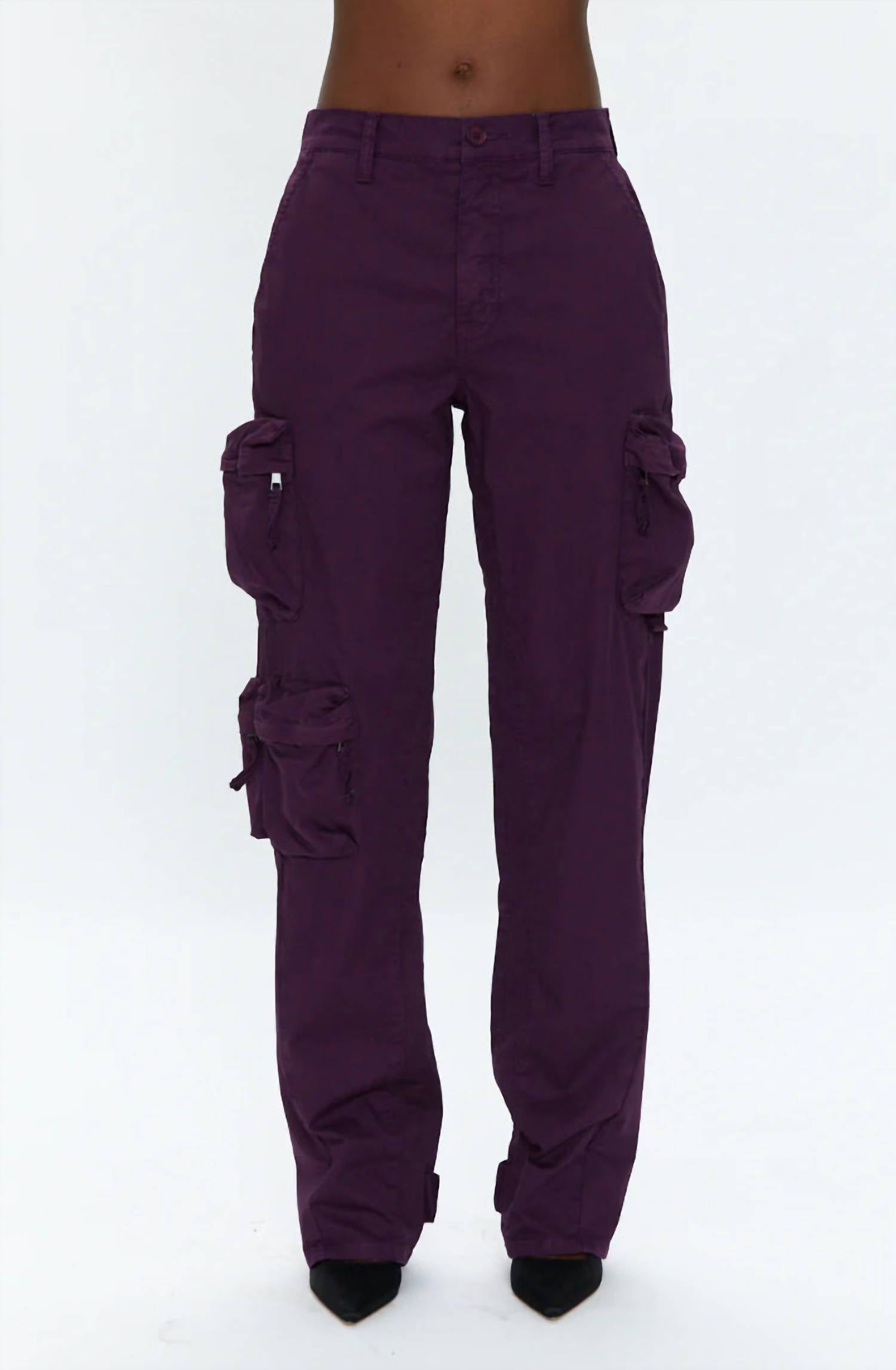

Утилитарные брюки Bobbie Utility Cargo Utility цвета Washed Aubergine PISTOLA