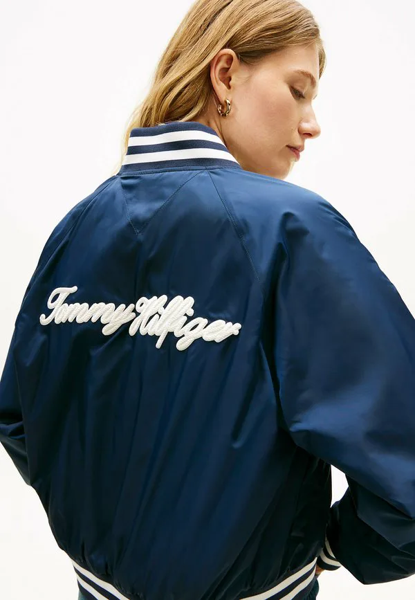 Бомбер с аппликацией логотипа Tommy Hilfiger, Dark Blue — фото 4