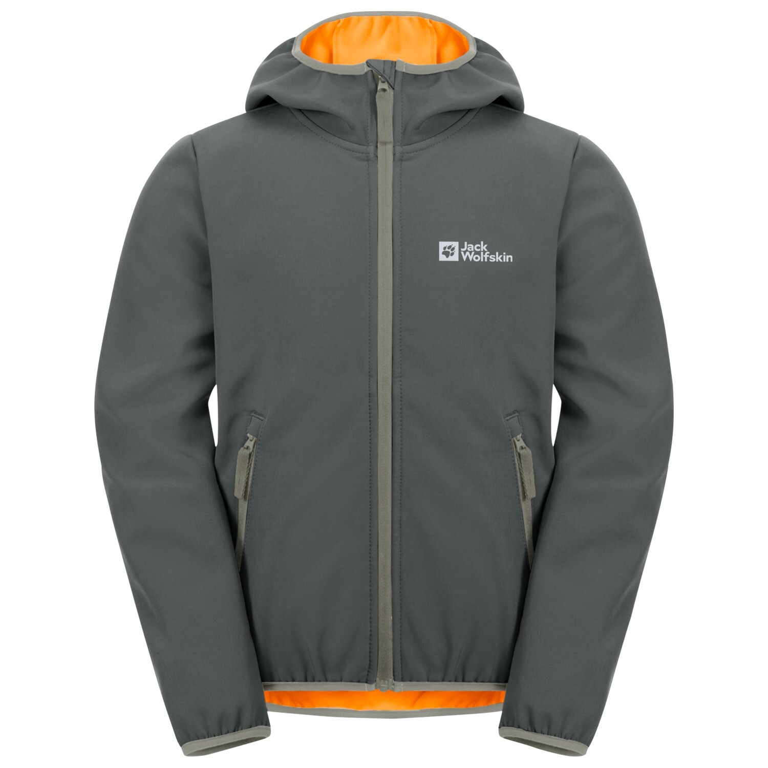 

Куртка из софтшелла Jack Wolfskin Kid's Fourwinds, цвет Slate Green