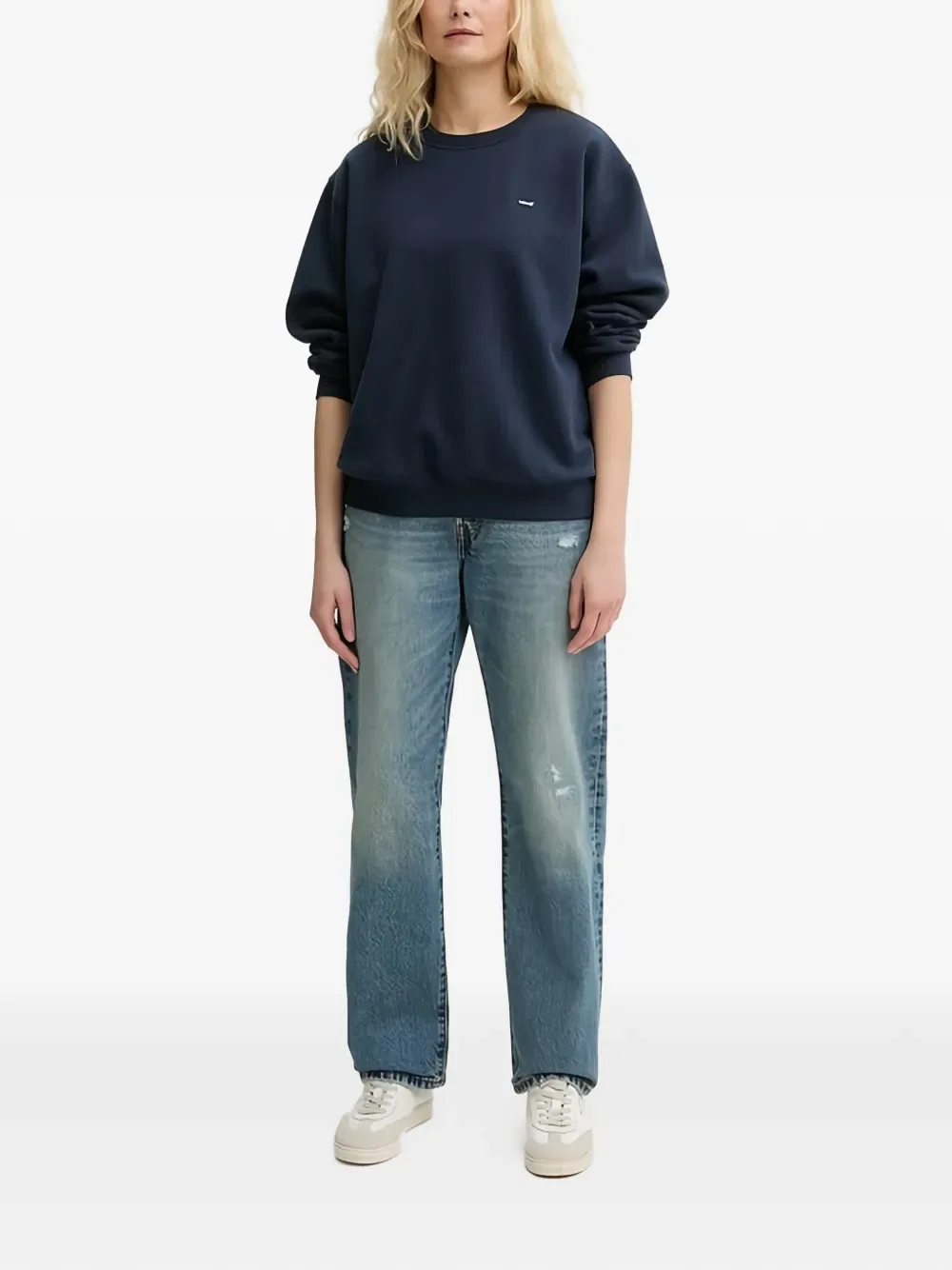 Толстовка с круглым вырезом и нашивкой с логотипом Levi'S, синий — фото 2