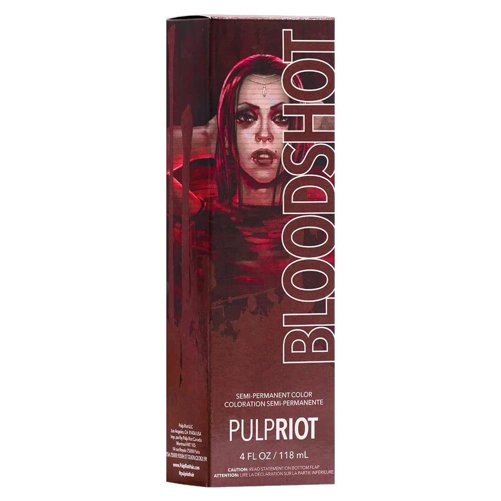 Полуперманентная краска для волос Pulp Riot Shadow Collection 4 унции, оттенок Bloodshot Pulp Riot