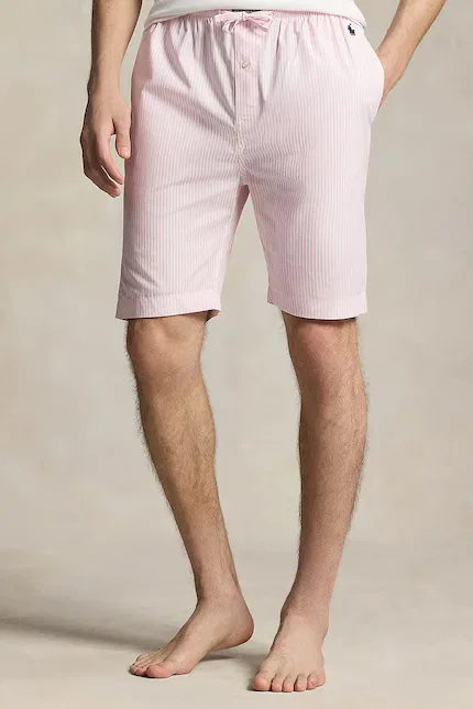 Пижамные шорты хлопковые Polo Ralph Lauren, розовый