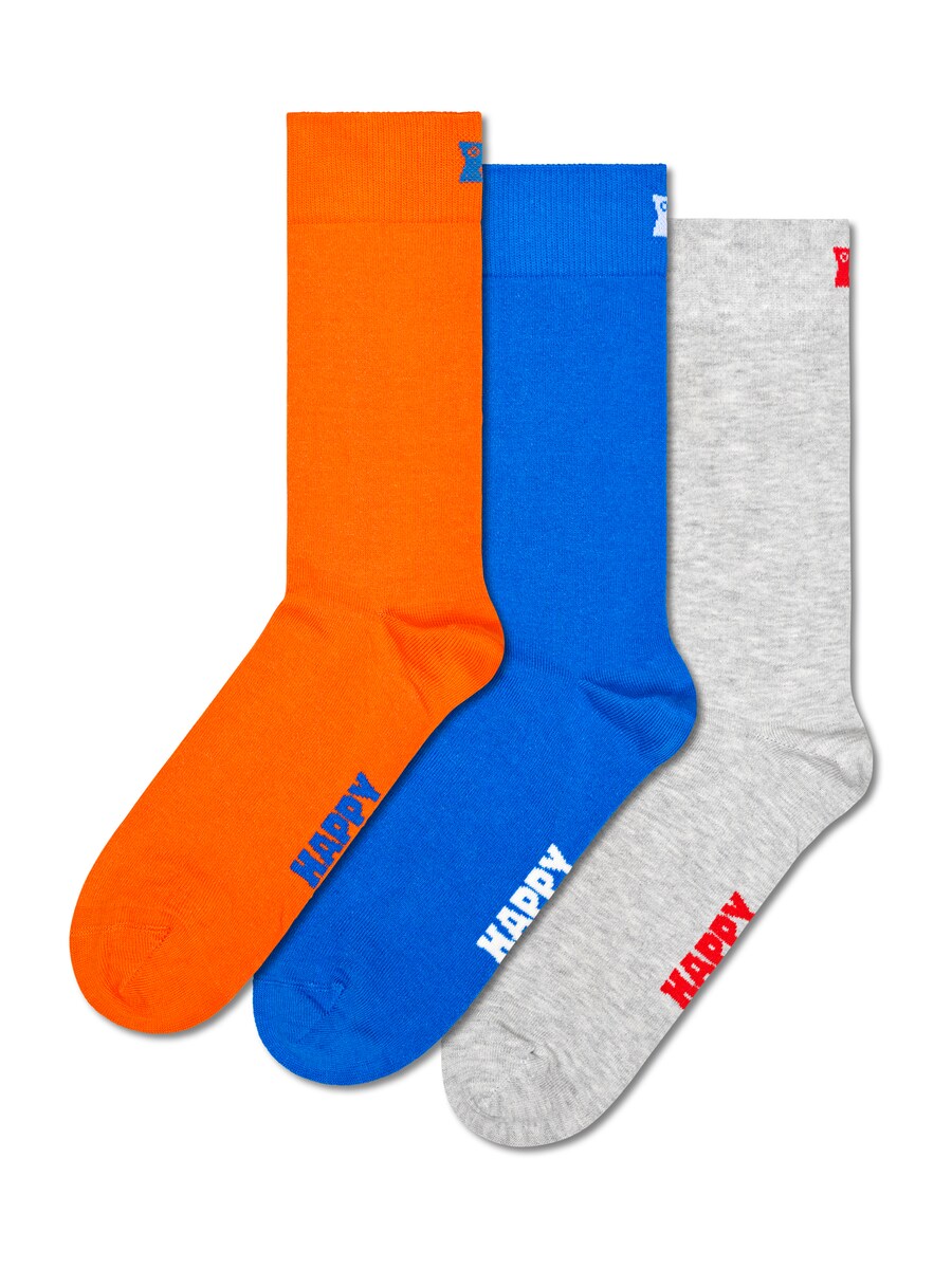 

Носки Happy Socks, цвет Royal blue/mottled grey/Orange