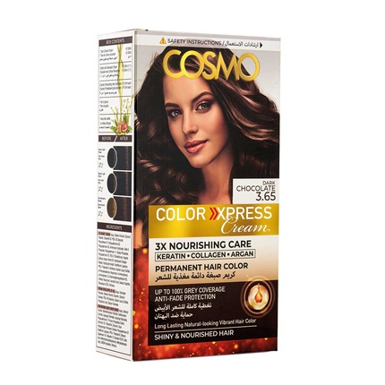 

Краска для волос Color Express Permanent Hair Color Cream Kit Dark Chocolate 365