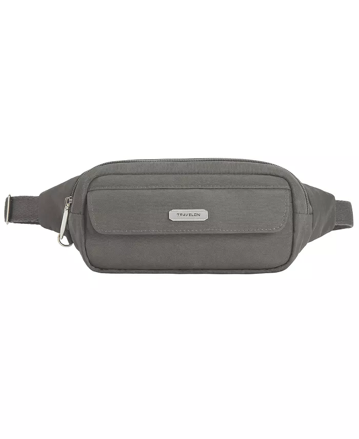 

Основная антивандальная поясная сумка Slim Belt Bag Travelon, серый