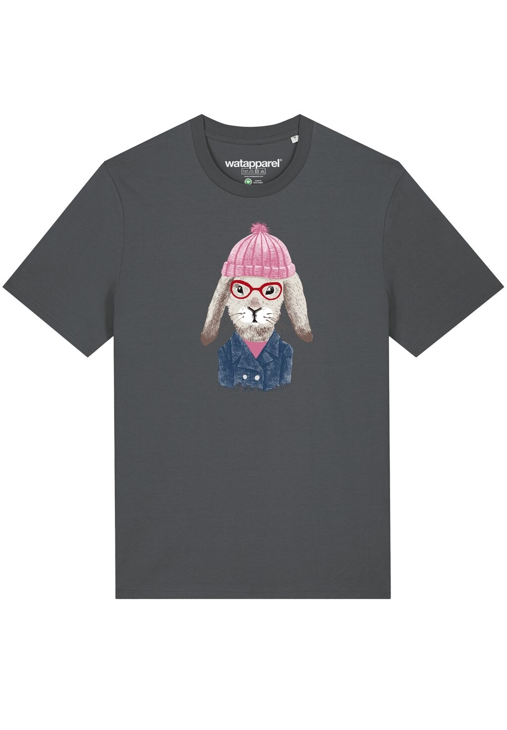 

Футболка с принтом HASE Watapparel, цвет anthracite