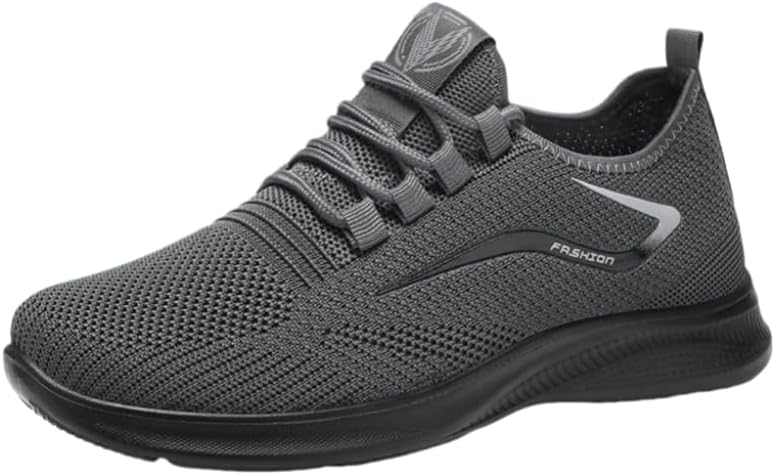 

Мужские легкие кроссовки HoaloX - дышащие спортивные туфли - для бега, баскетбола и тренировок в зале, темно-серый