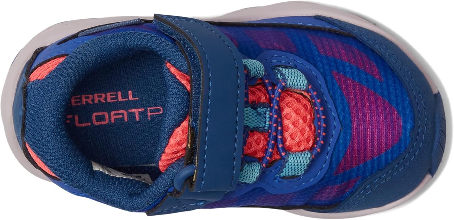 Ботинки для мальчиков Merrell Moab Speed Low с альтернативной застежкой, водонепроницаемые, для походов, синий/бирюзовый — фото 2