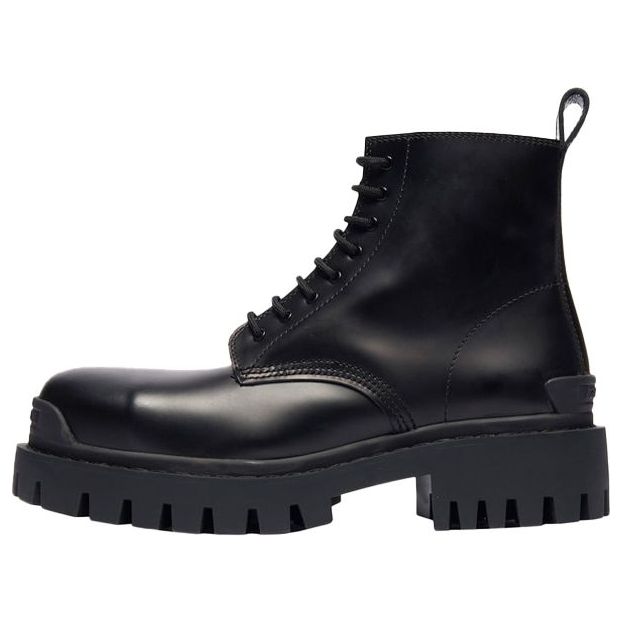 

Ботинки Balenciaga Small Cowhide Lacing Martin Mid boots 'Black' 589338WA9601000, черный