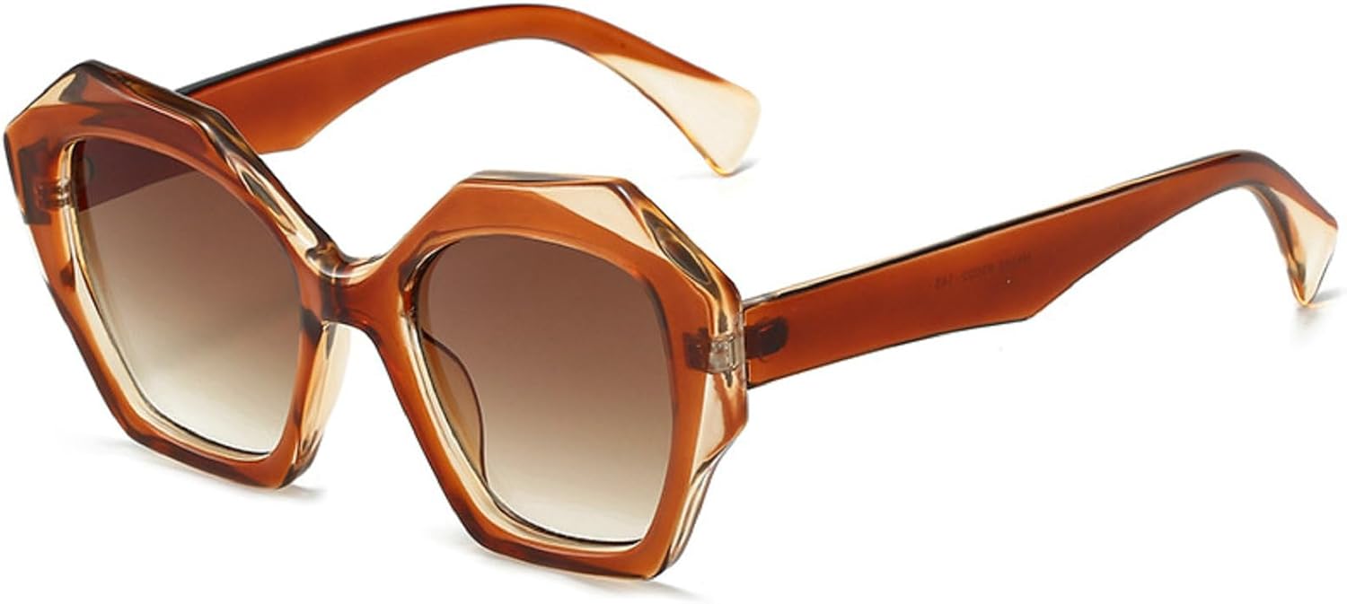 

Ретро-солнцезащитные очки квадратной формы для женщин и мужчин, модные большие солнцезащитные очки с градиентным переходом цвета, винтажные женские очки в стиле 80-х и 90-х mincl, Brown