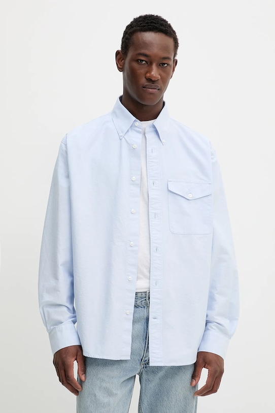 

Хлопковая рубашка Filippa K, синий