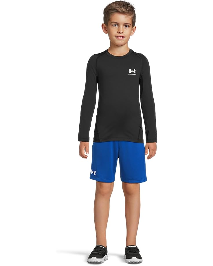 Лонгслив Under Armour Kids HeatGear Armour Long, цвет Black/Pitch Gray — фото 4