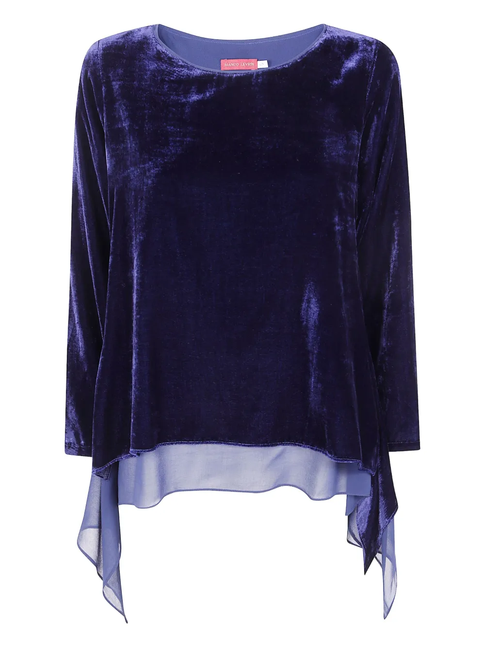 

Вельветовый топ Bianco Levrin, синий