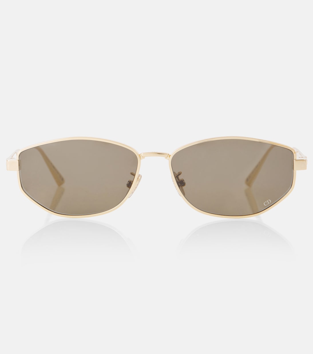 

Dior Cannage B1U овальные солнцезащитные очки Dior Eyewear, Green/Yellow