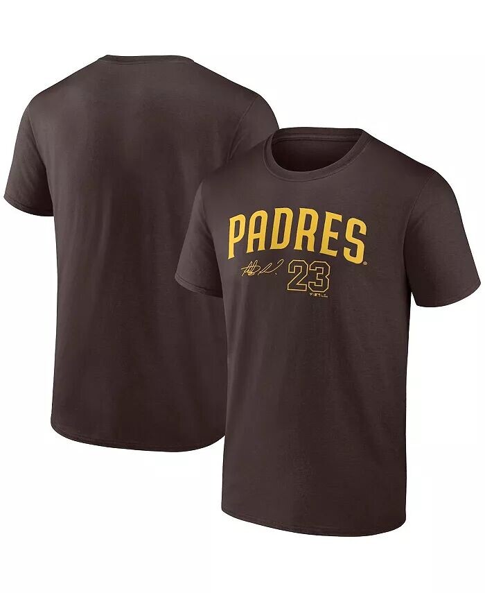 

Мужская футболка с именем и номером игрока Fernando Tatis Jr. Brown San Diego Padres Fanatics