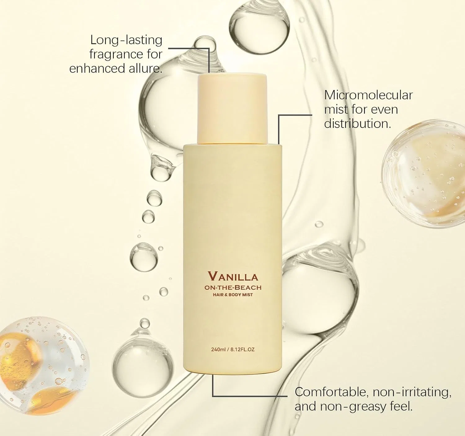 Спрей для волос и тела «Vanilla On the Beachs» Generisch, 2 Pieces. — фото 4