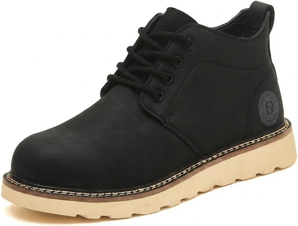 

Мужские защитные ботинки с алюминиевым носком, средняя высота, проколостойкие, химически стойкие, рабочие, из искусственной кожи с резиновой подошвой, желтые, коричневые, черные, размер США Flowergirr