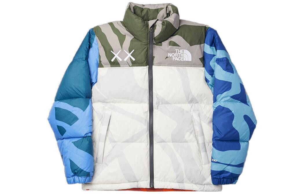 

Пуховик THE NORTH FACE, синий/белый