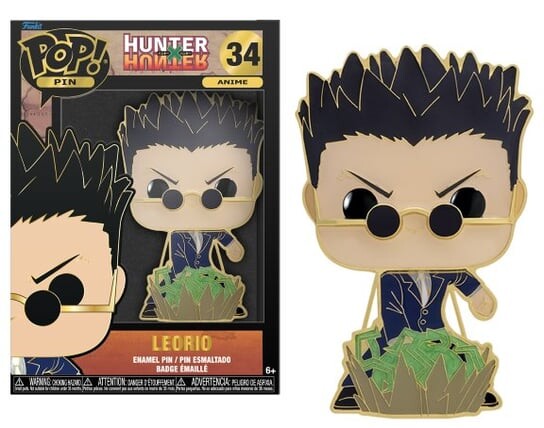 

Hunter x Hunter — большая эмалированная булавка pop № 34 — leorio Funko