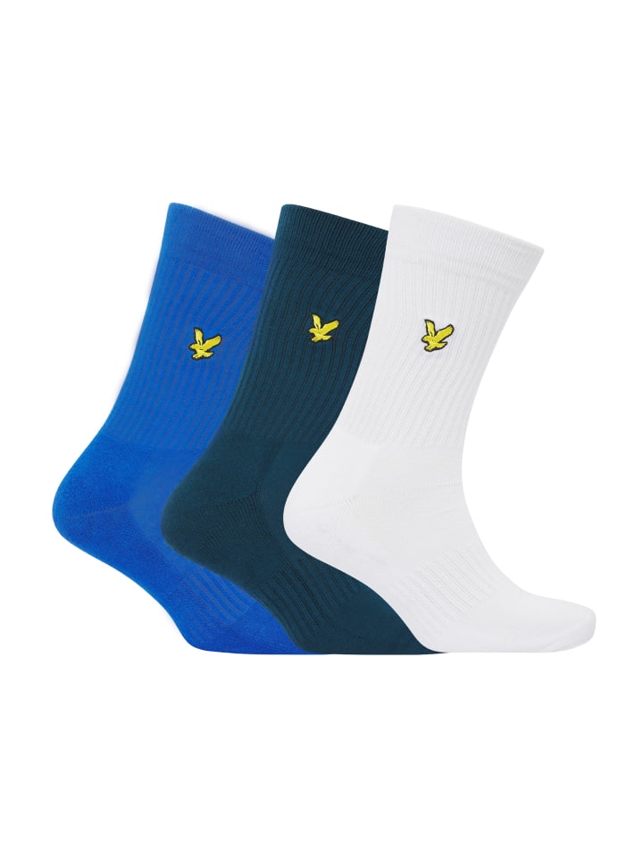 

Носки Lyle & Scott Socken 3-Er Set, цвет Blau/Weiß/Dunkelblau