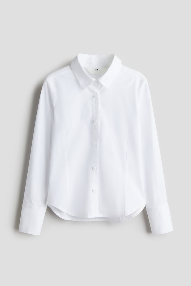 

Хлопковая блузка H&M, белый