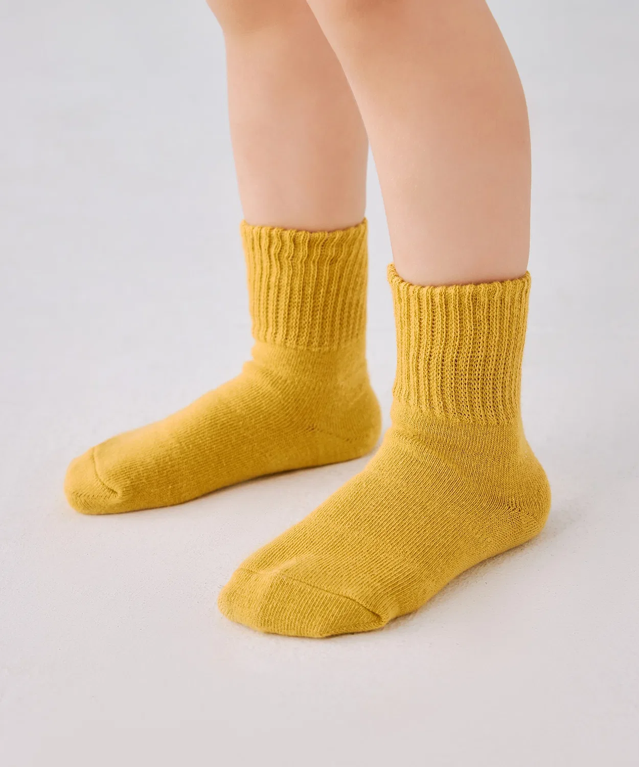 Носки мягкие с фиксацией Combi Mini, короткие, горчичный