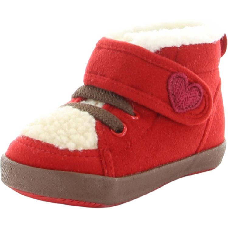 Термообувь Suede Comfortable Slip Resistant Anti Kick Mid top для малышей MoonStar, светло-желтый/бежевый — фото 4