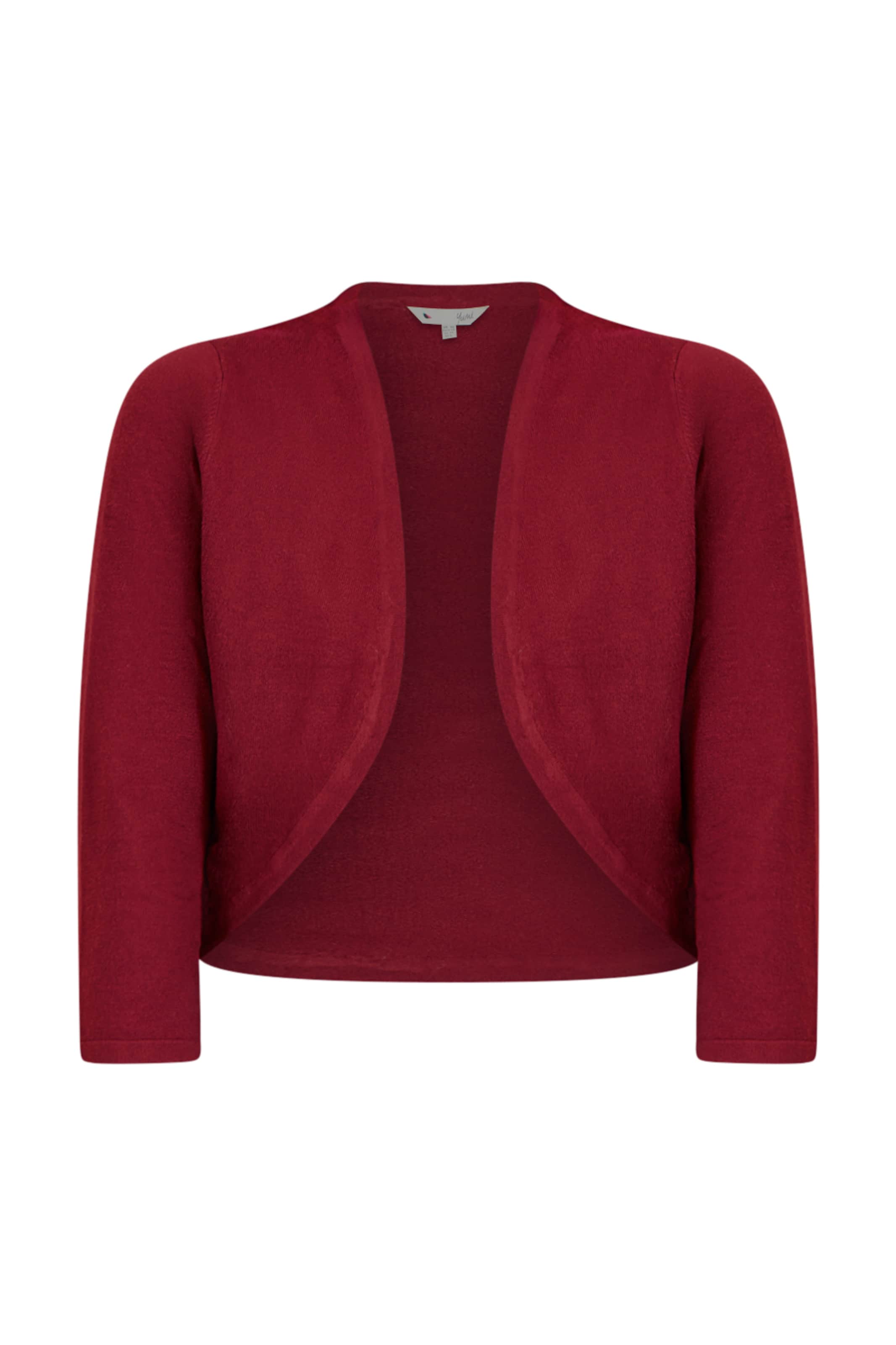 

Yumi Кардиган вязаный в бордовом цвете