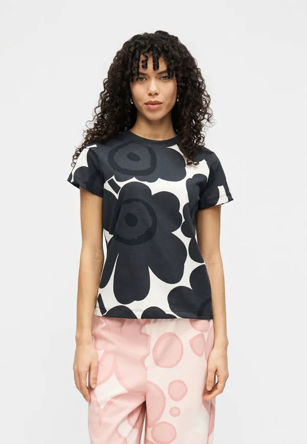 

Футболка heleys с принтом unikko Marimekko, Off-White/Dark Grey/Black, Белый, Футболка heleys с принтом unikko Marimekko, Off-White/Dark Grey/Black