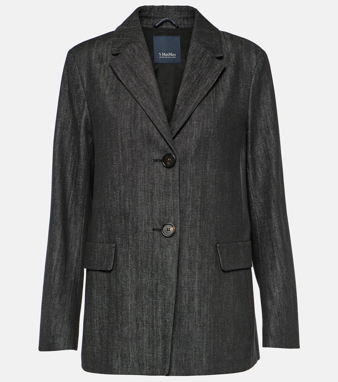 

Блейзер из муранского шамбре 'S Max Mara, черный