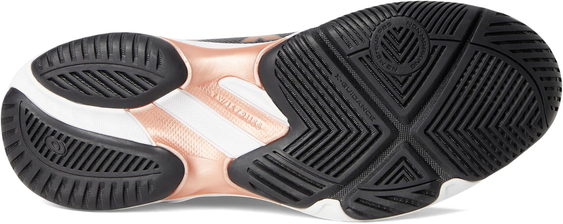 Кроссовки ASICS Netburner Ballistic FF 3 Volleyball Shoe, цвет Black/Rose Gold — фото 3
