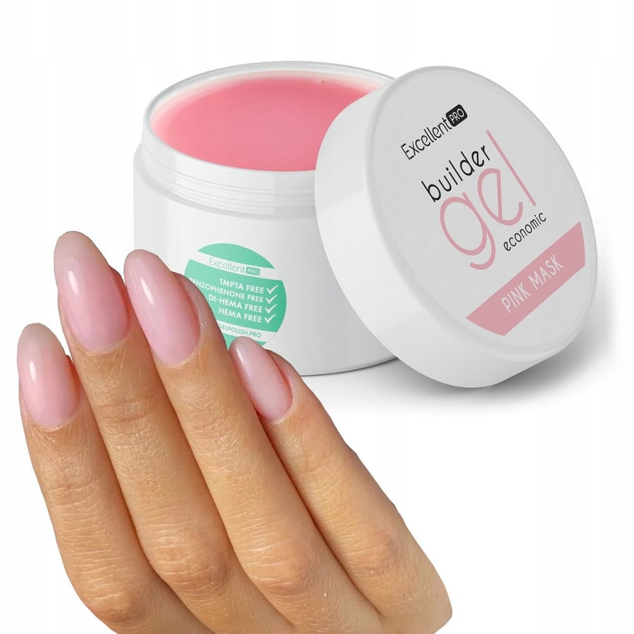 

Excellent Pro Builder Gel Экономичная строительная гелевая розовая маска 50 г