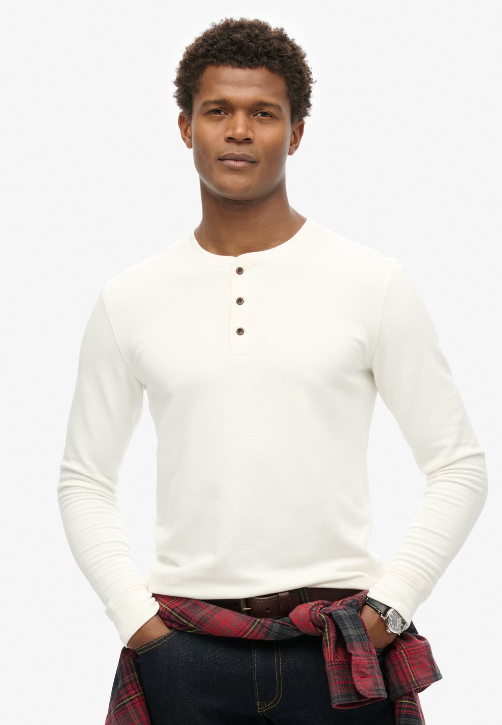 

Топ с длинными рукавами THE MERCHANT STORE GRANDAD Superdry, молочный