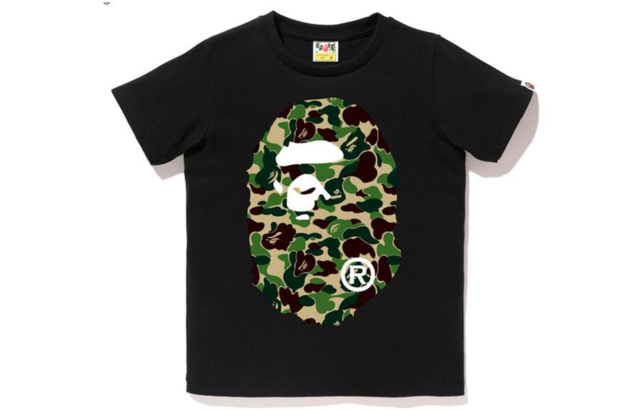

Футболка Bape Color Camo Big Ape Head Black/Black A BATHING APE, Black Pink