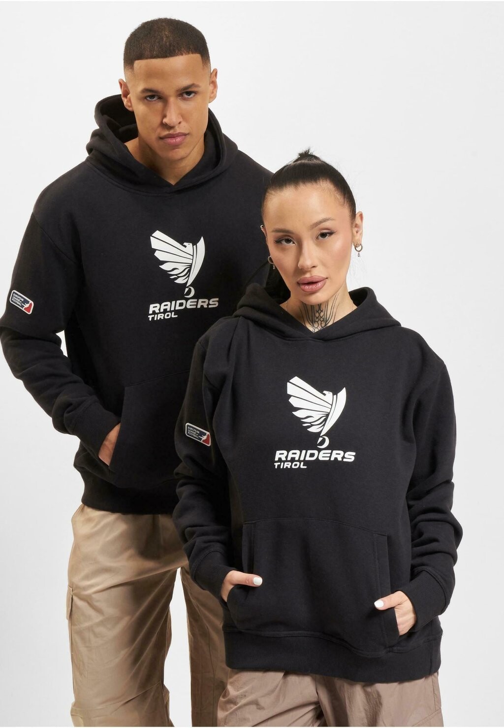 

Толстовка с капюшоном DEFSHOP X EUROPEAN LEAGUE OF FOOTBALL RAIDERS TIROL 2 HOODIES DEF, черный