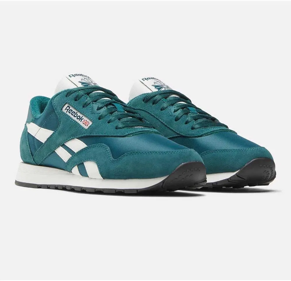 Reebok, мужские классические нейлоновые кроссовки, Retro Teal Retro Teal Chalk — фото 3