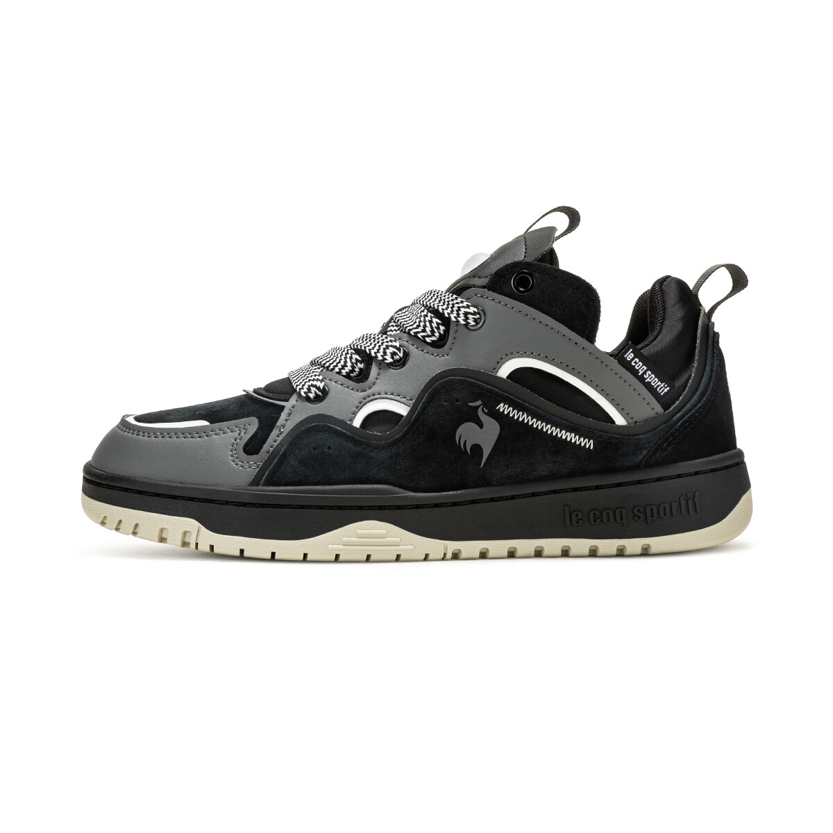 

Кроссовки le coq sportif Lifestyle Shoes Unisex Low-top Black/Gray, черный/серый