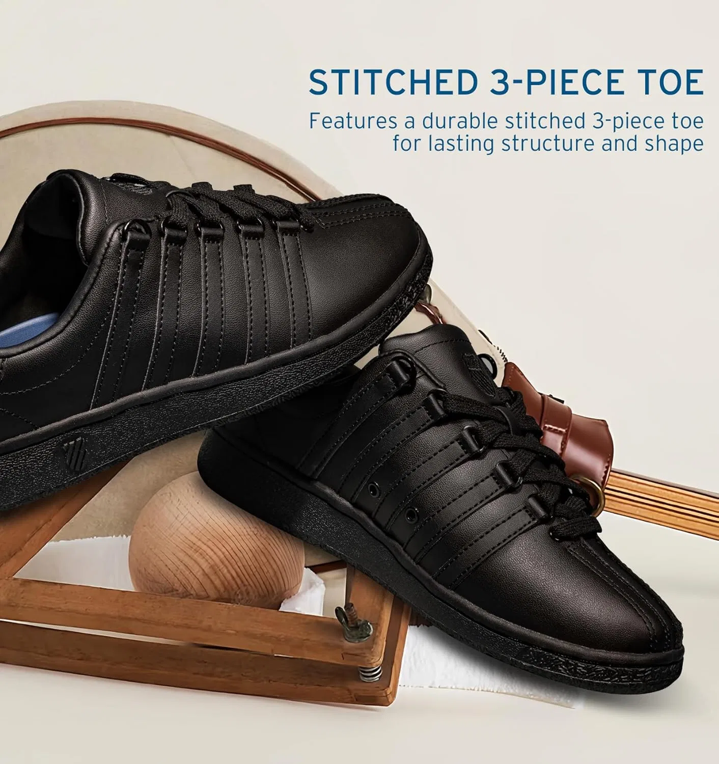 Мужские классические кроссовки K-Swiss Classic Vn Premium, Black — фото 4