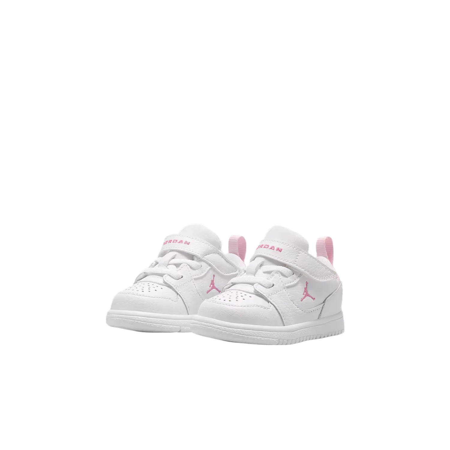 Кроссовки COURT CONNECT Low top для малышей Infant And Toddler Jordan, White/Foam Pink/China Red — фото 3