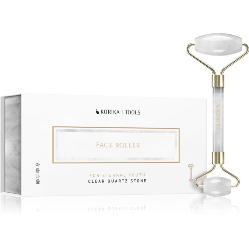 

KORIKA Tools Face Roller Массажный ролик с прозрачным кварцевым камнем для лица и шеи Inna Marka